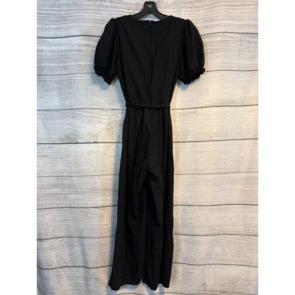 See The Shades Puff Sleeve Wrap Jumper/Pantsuit Size M - Picture 3 of 4